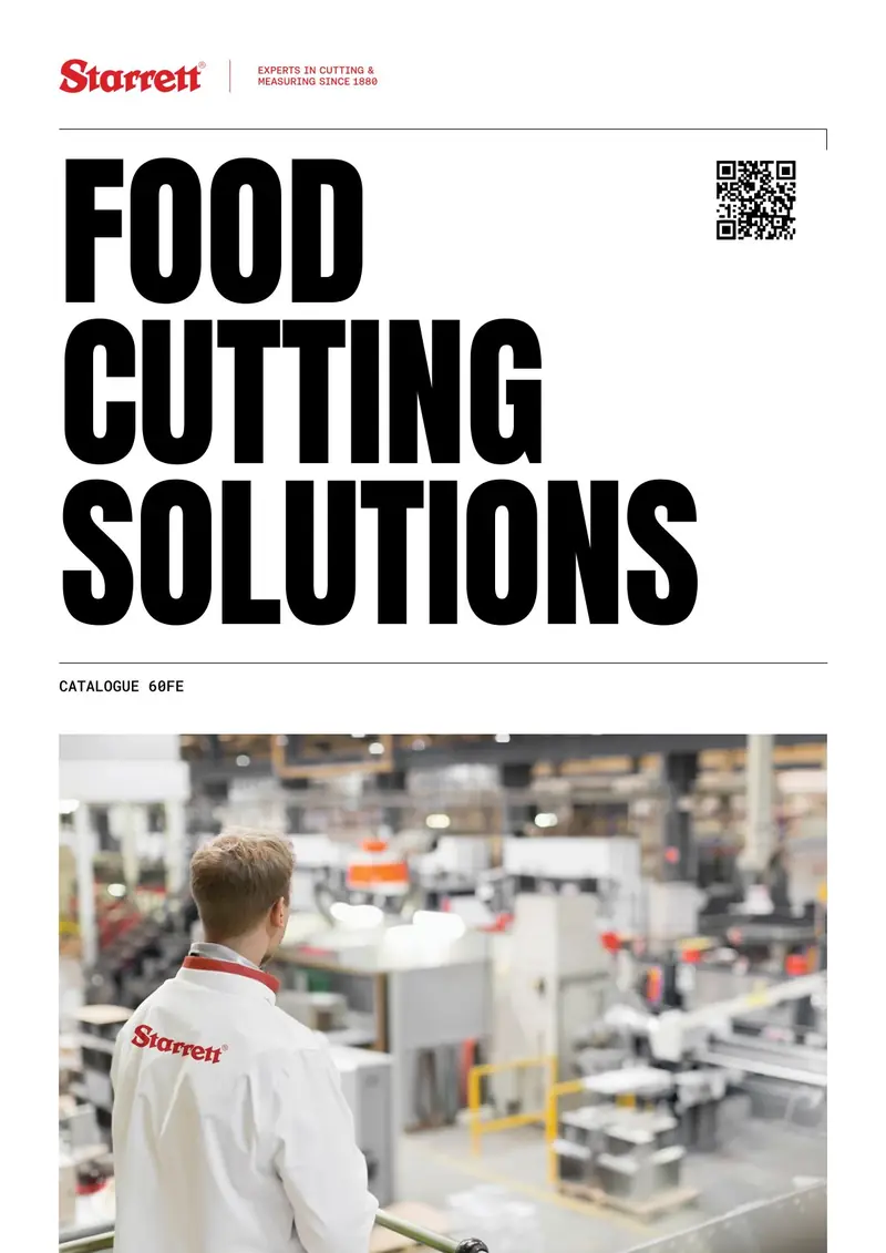Starrett Food Cutting Solutions catalogue cover