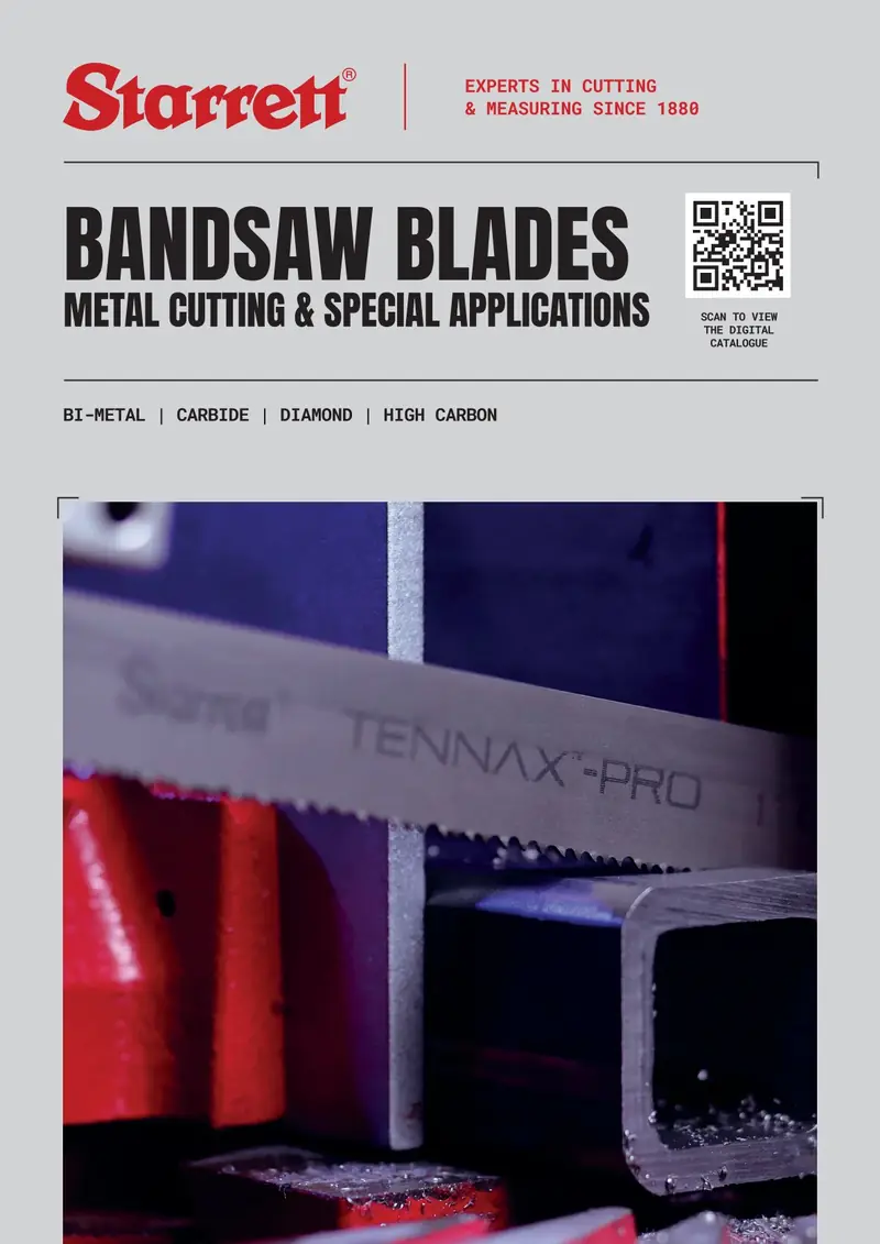 Starrett Metal Cutting & Special Applications catalogue cover